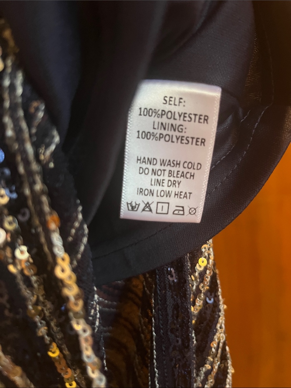 Anthropologie Black and Silver Sequin Stripe Shift Dress XXS - Picture 9 of 9